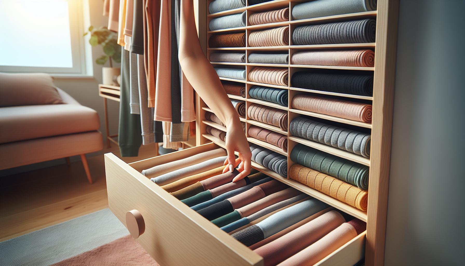 Incorporating Vertical Storage for Legging Organization