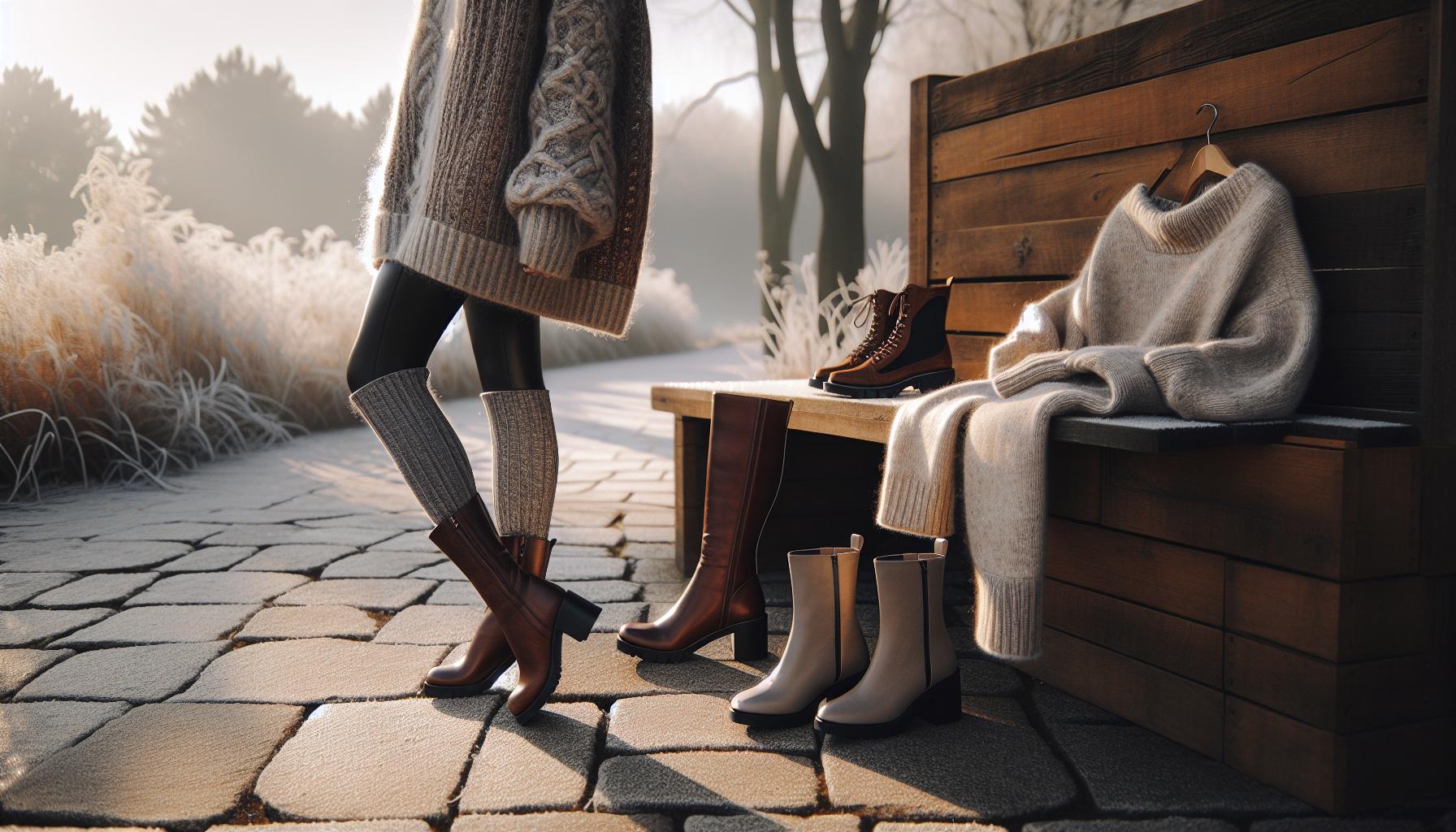 Top Footwear Styles for Winter Leggings